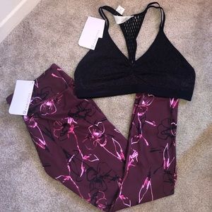 Leggings and Sports Bra